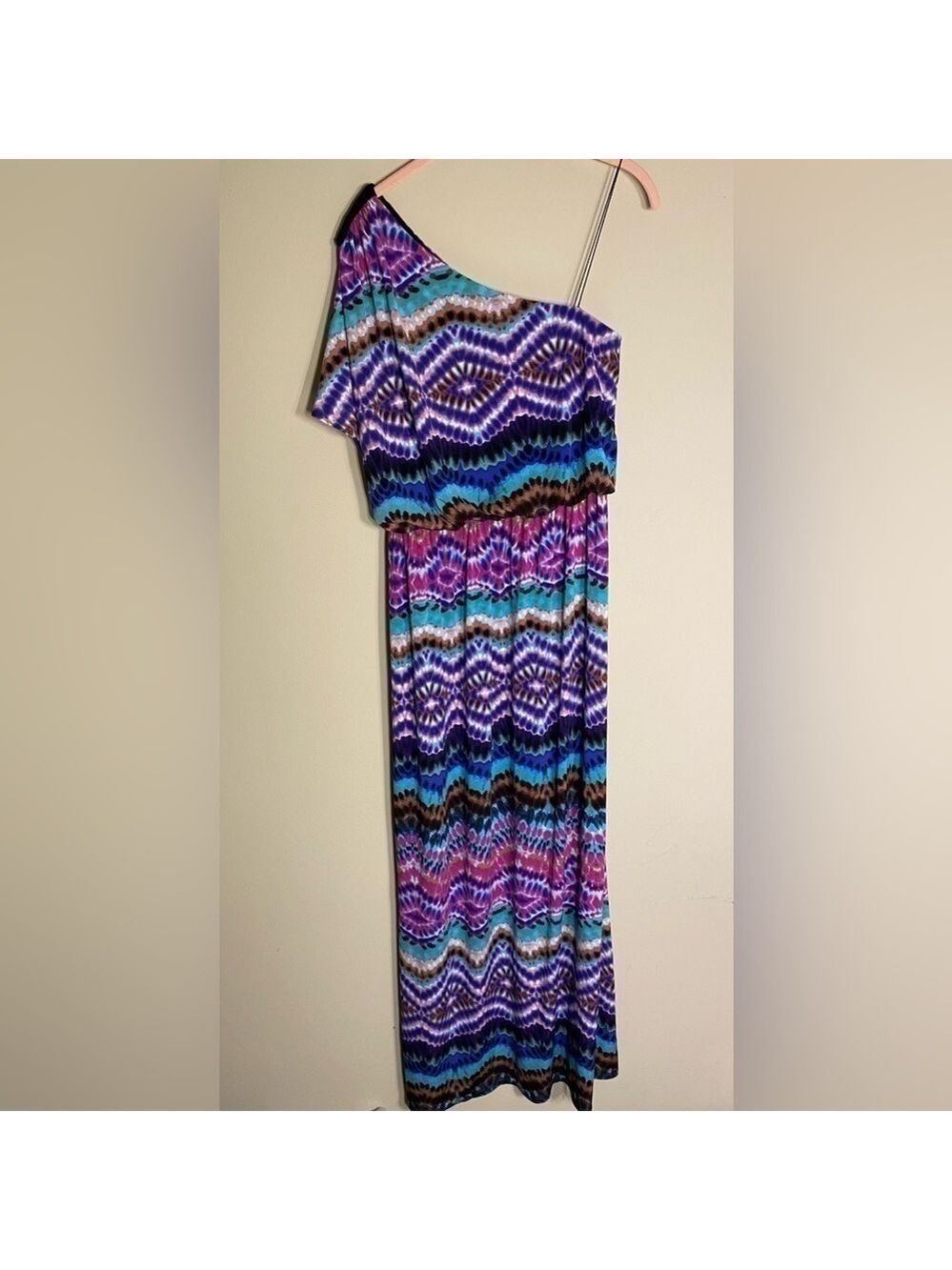 London Times One Sleeve Maxi Dress 10